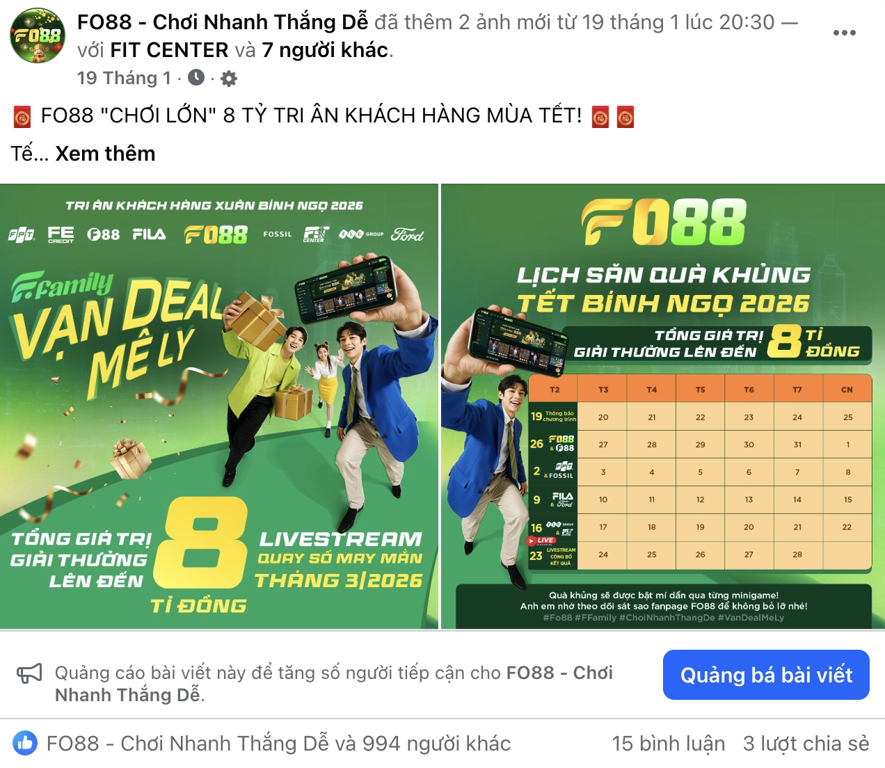 "LIÊN MINH F FAMILY" RA MẮT VỚI QUÀ TẶNG 8 TỶ ĐỒNG